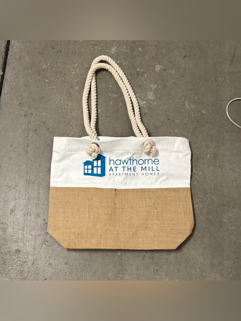 Hawthorne At The Mill Branded Rope-Handle Tote